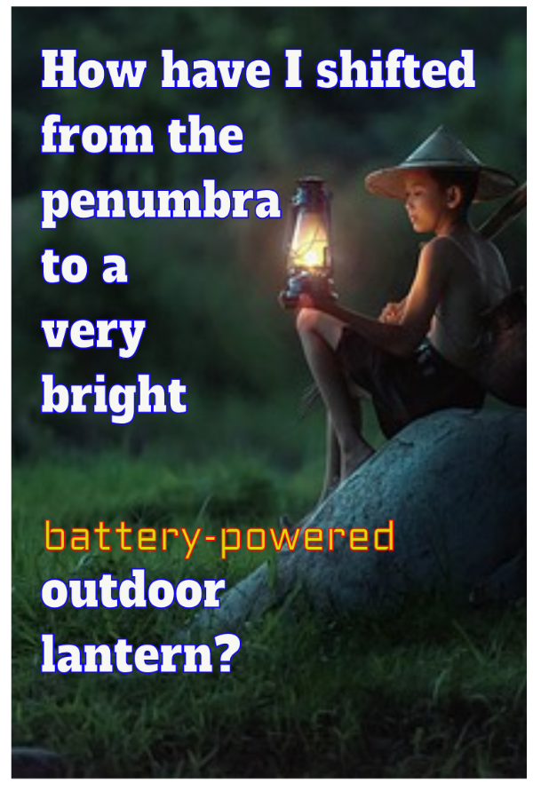 Battery Powered Outdoor Lantern